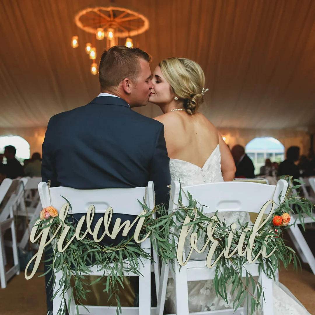 Tented reception area